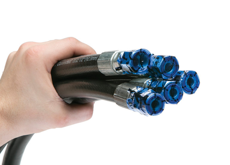 热缩密封胶囊-安装前后对比-液压软管接头保护